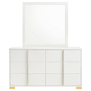 Marceline 6-drawer Dresser with Mirror White - 222933M