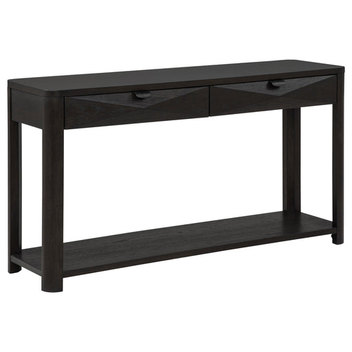 Marcelo Sofa Console Table with 2 Drawers and Shelf Coffee - 736069