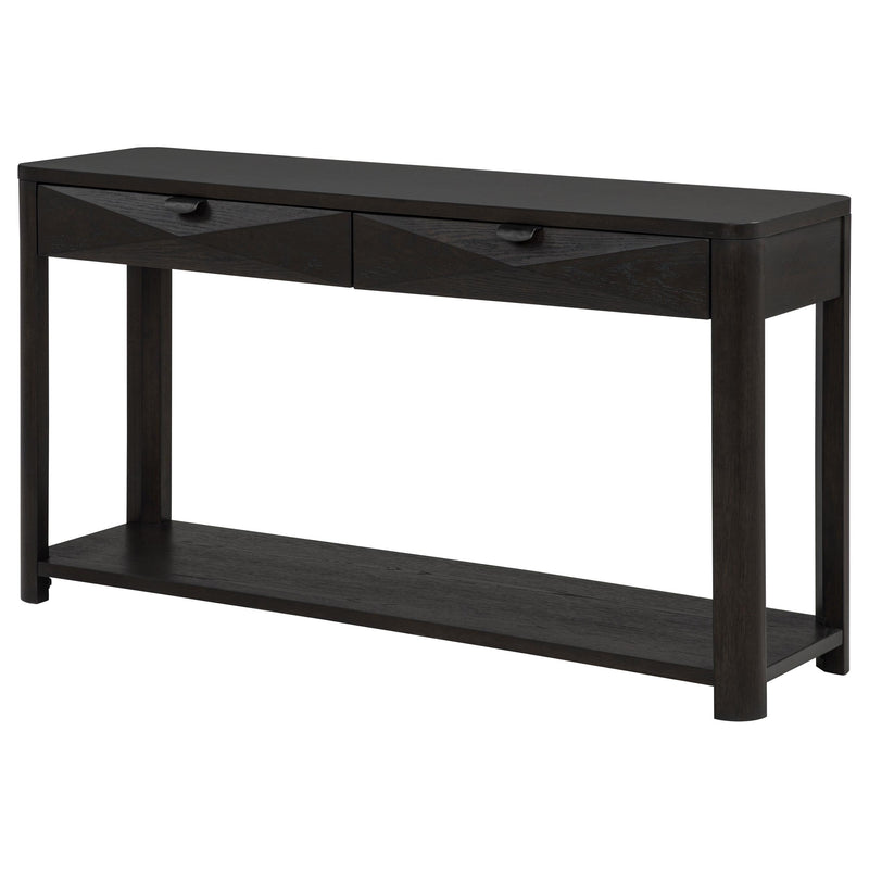 Marcelo Sofa Console Table with 2 Drawers and Shelf Coffee - 736069