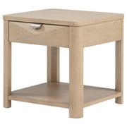 Marcelo Wood End Table with Drawer and Shelf Light Elm - 736057