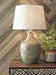 Mari Gray/Gold Finish Table Lamp - Gate FurnitureTable Lamp