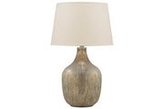 Mari Gray/Gold Finish Table Lamp - Gate FurnitureTable Lamp
