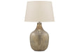 Mari Gray/Gold Finish Table Lamp - Gate FurnitureTable Lamp
