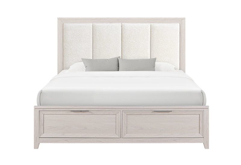 Mariah Beige Full Bed - MARIAH-BEIGE-FB