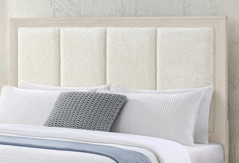 Mariah Beige King Bed - MARIAH-BEIGE-KB
