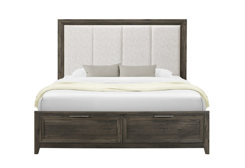 Mariah Dark Brown King Bed - MARIAH-DRK BRWN-KB
