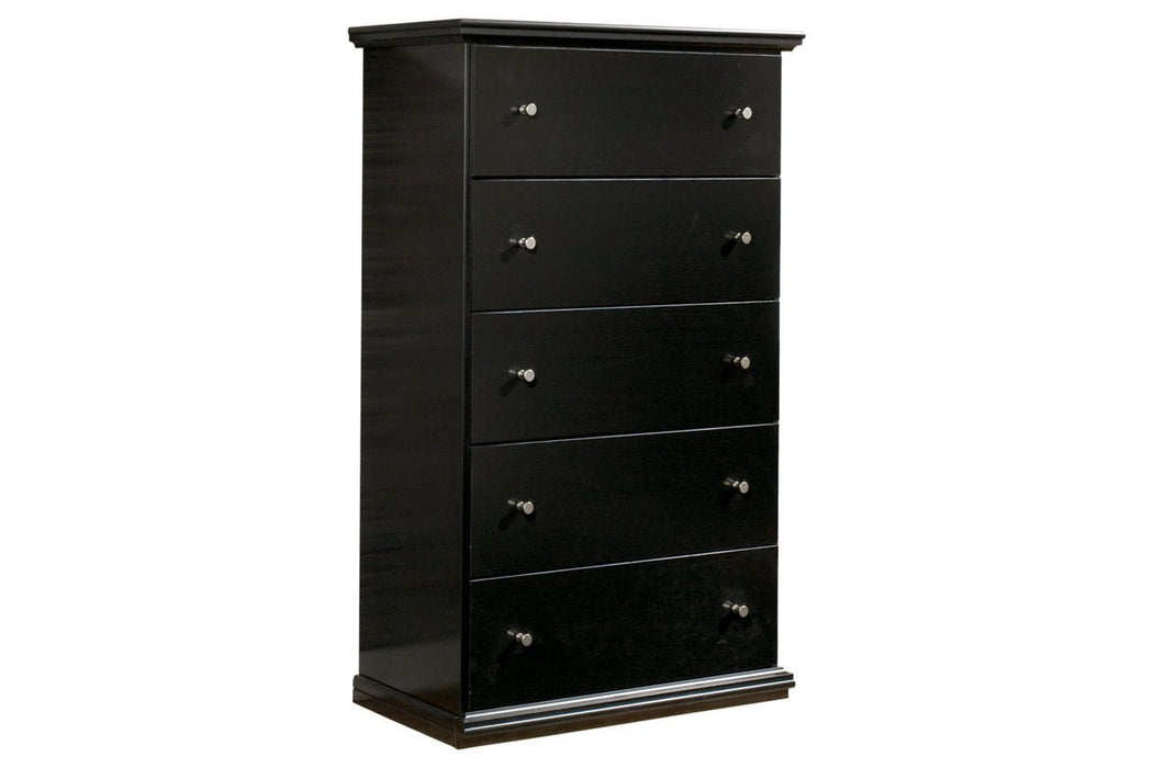 Maribel Black Chest of Drawers - Gate FurnitureChest