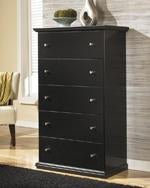 Maribel Black Chest of Drawers - Lara FurnitureChest