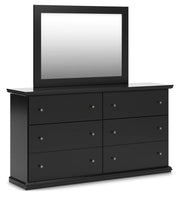 Maribel Black Dresser and Mirror - B138B50
