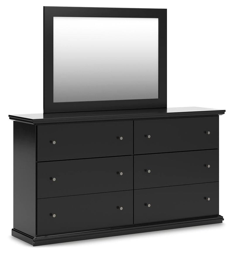 Maribel Black Dresser and Mirror - B138B50
