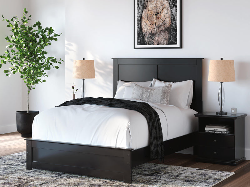 Maribel Black Full Panel Bed - B138B52