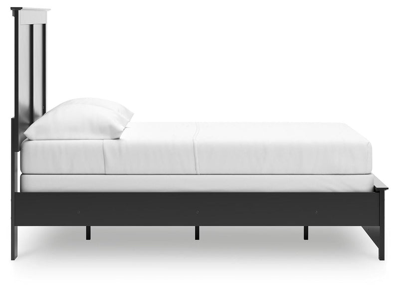 Maribel Black Full Panel Bed - B138B52