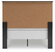 Maribel Black Full Panel Bed, Dresser and Mirror - B138B79