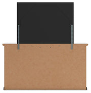Maribel Black Full Panel Bed, Dresser and Mirror - B138B79