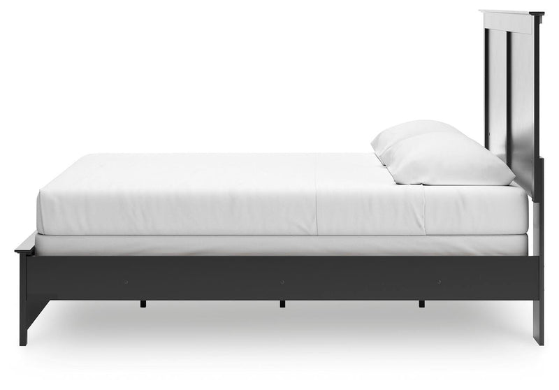 Maribel Black King Panel Bed - B138B57