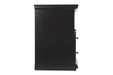 Maribel Black One Drawer Nightstand - Gate FurnitureNightstand