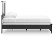 Maribel Black Queen Panel Bed with Dresser, Mirror and 2 Nightstands - B138B74