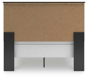 Maribel Black Queen Panel Bed with Dresser, Mirror and 2 Nightstands - B138B74