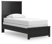 Maribel Black Twin Panel Bed, Dresser, Mirror and Nightstand - B138B61