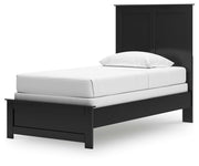 Maribel Black Twin Panel Bed, Dresser, Mirror and Nightstand - B138B61
