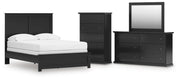 Maribel Full Panel Bed, Dresser, Mirror and Chest - B138B82