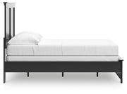 Maribel Full Panel Bed, Dresser, Mirror, Chest and Nightstand in Black - PKG021536