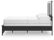 Maribel Full Panel Bed, Dresser, Mirror, Chest and Nightstand in Black - PKG021536