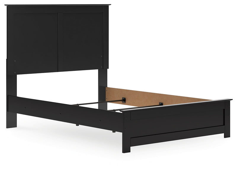 Maribel Full Panel Bed with Dresser and Nightstand in Black from Ashley - Lara Furniture