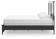 Maribel King Panel Bed, Dresser, Mirror and Chest in Black - PKG021551