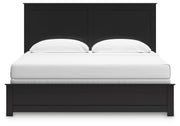 Maribel King Panel Bed with Dresser and Nightstand in Black from Ashley - Lara Furniture