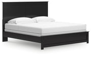 Maribel King Panel Bed with Dresser and Nightstand in Black from Ashley - Lara Furniture