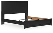 Maribel King Panel Bed with Dresser and Nightstand in Black from Ashley - Lara Furniture