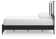 Maribel Queen Panel Bed, Dresser, Mirror and Chest in Black - PKG021543