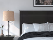 Maribel Queen Panel Bed with Dresser and Nightstand in Black from Ashley - Lara Furniture