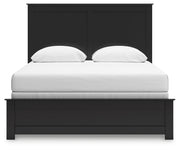 Maribel Queen Panel Bed with Dresser and Nightstand in Black from Ashley - Lara Furniture