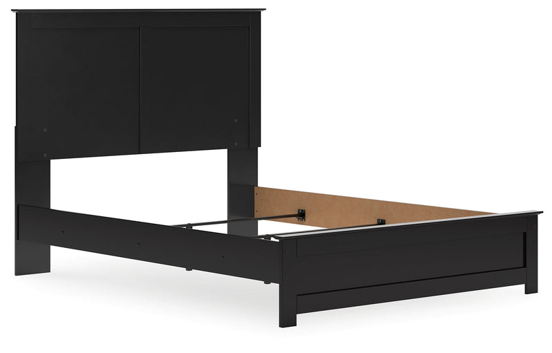 Maribel Queen Panel Bed with Dresser and Nightstand in Black from Ashley - Lara Furniture