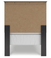 Maribel Twin Panel Bed with Dresser and Nightstand in Black from Ashley - Lara Furniture