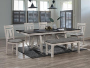 Maribelle Chalk - Gray Extendable Dining Room Set - Lara FurnitureDining Room Set