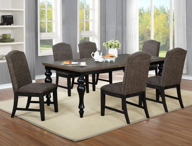 Mariella Brown Dining Room Set - Lara FurnitureDining Room Set