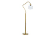 Marilee Antique Brass Finish Floor Lamp - Gate FurnitureFloor Lamps