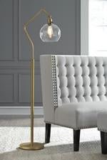 Marilee Antique Brass Finish Floor Lamp - Gate FurnitureFloor Lamps