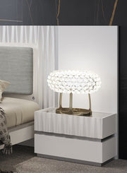 Marina Nightstand White - Lara FurnitureNightstand