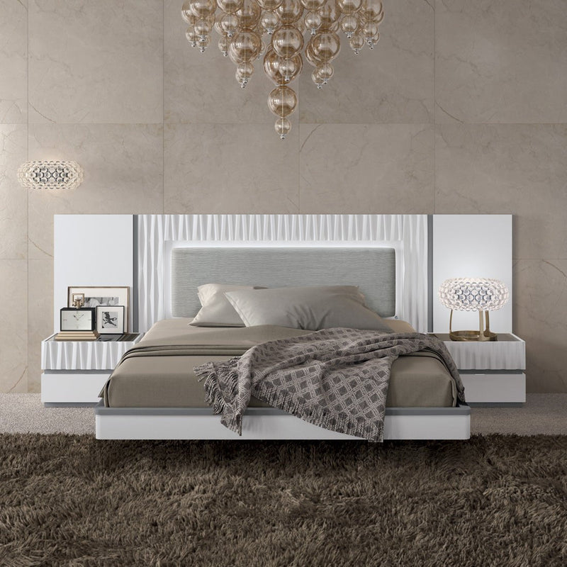 Marina White Bedroom Set - Lara FurnitureBedroom Set