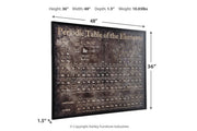 Marja Black Wall Art - A8000290 - Lara Furniture