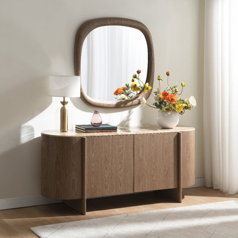 Markku Console Table w/Natural Marble - AC05319