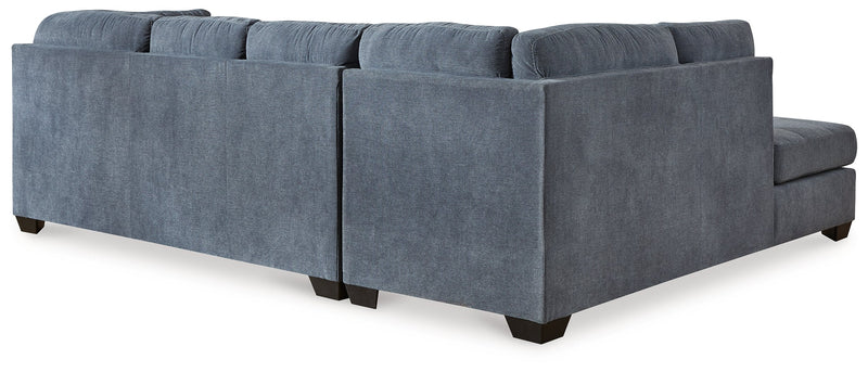 Marleton Denim 2-Piece Sectional with Ottoman from Ashley - Lara Furniture