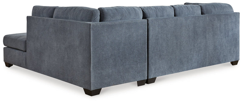 Marleton Denim 2-Piece Sectional with Ottoman from Ashley - Lara Furniture