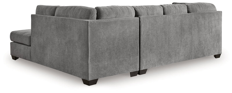 Marleton Gray 2-Piece Sleeper Sectional with Ottoman from Ashley - Lara Furniture