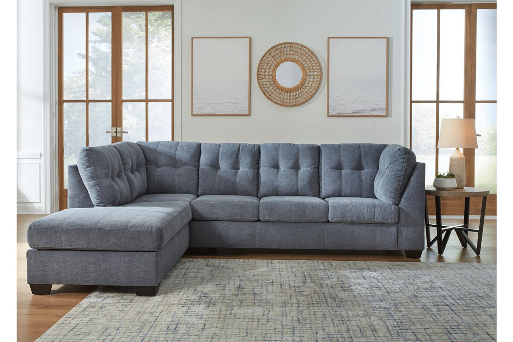 Marleton Denim 2 - Piece Sectional with Chaise - Gate FurnitureSectional