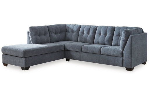 Marleton Denim 2 - Piece Sleeper Sectional with Chaise - Gate FurnitureSleeper Sectional